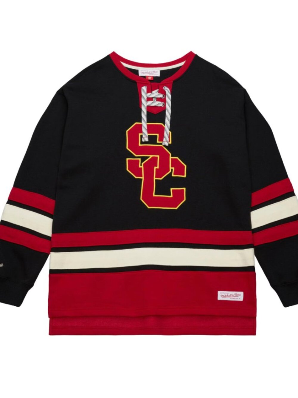 USC Trojans SC Interlock Mens Black Heritage Lace Up Crew Size XS